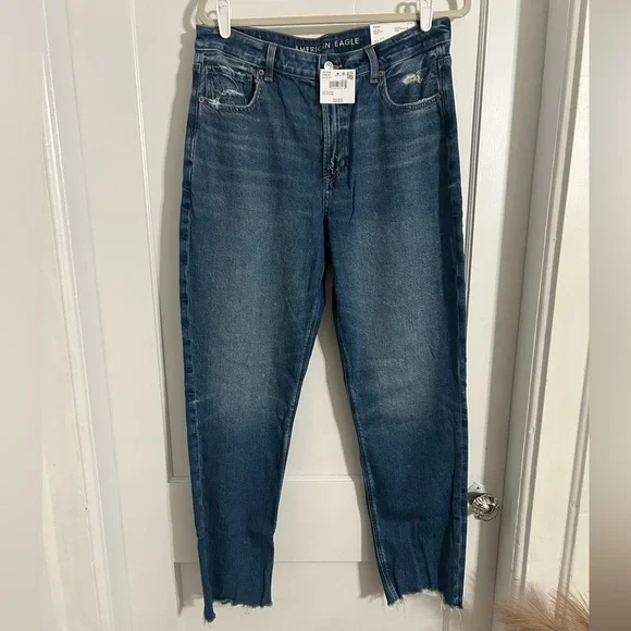 American Eagle Outfitters Blue Mom Jeans - Picture 1 of 8